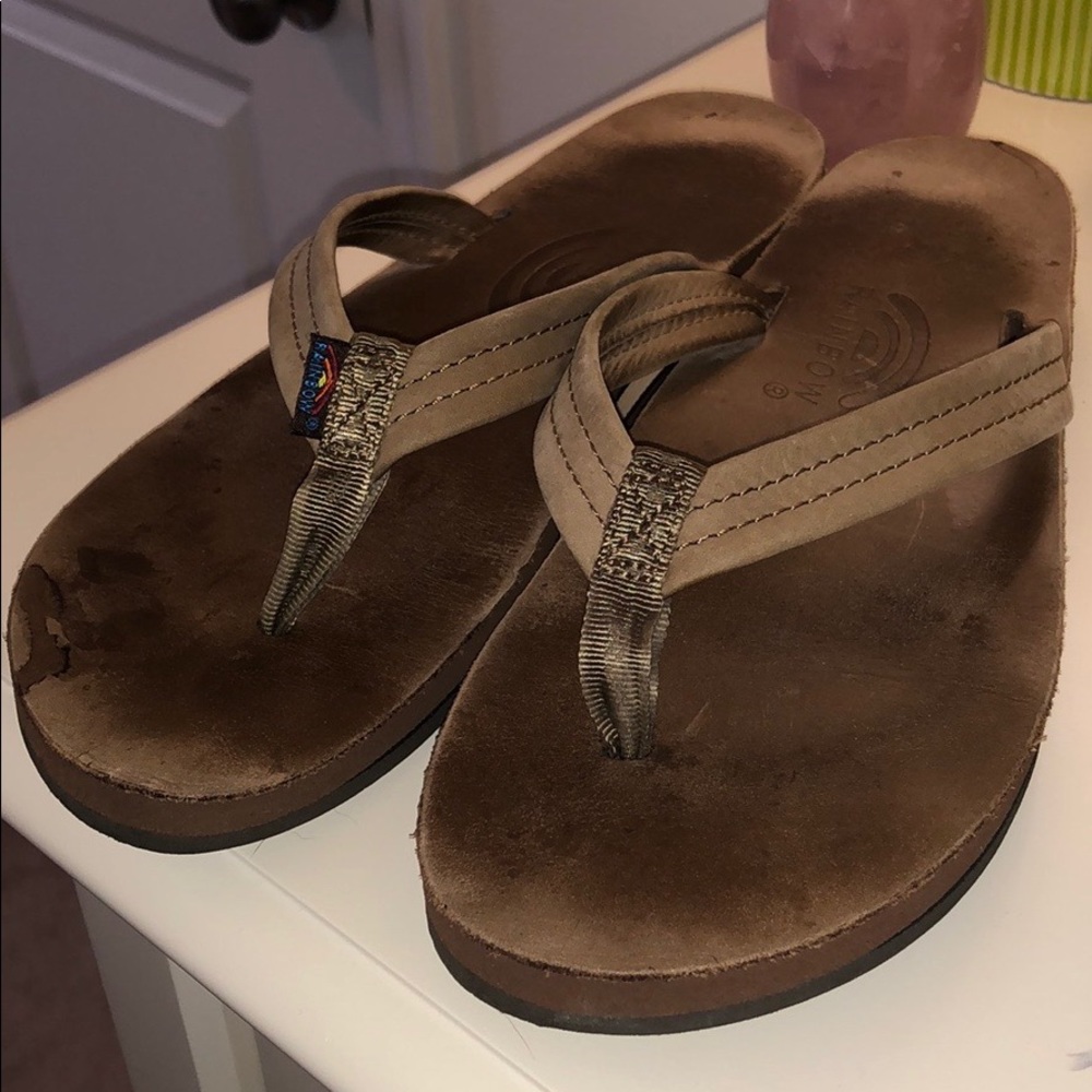 Rainbow Sandals Double Layer Womens 8 3/4” strap